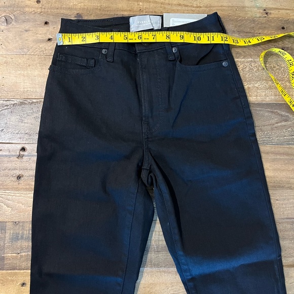 NWT Everlane The Curvy Authentic Stretch High-Rise Skinny Jean Black 25 Ankle - Picture 10 of 13